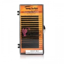 Gene false fir cu fir Long Lashes Extreme Volume Mink D / 0.07 MIX negre  + 1 Degresant Best de 60 ml Cadou